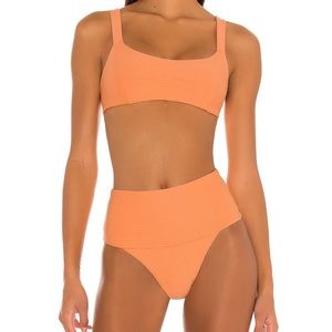Jess Bikini Top & Bottom in Tangy Color!